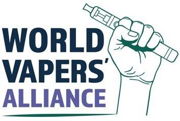 Logotipo da World Vapers Alliance (WVA) representando a união global dos defensores do vaping.